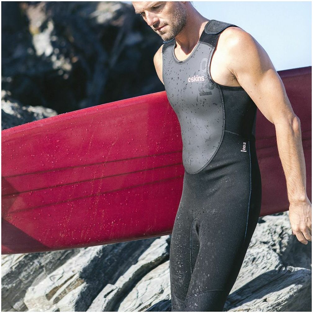 2026 C-Skins Männer Element 3/2mm Long John Wetsuit C-EL32LJM - Black